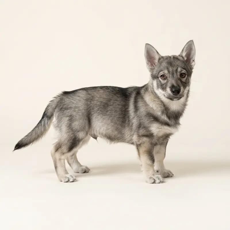 Spitz dos Visigodos Welpe in Cinzento-lobo