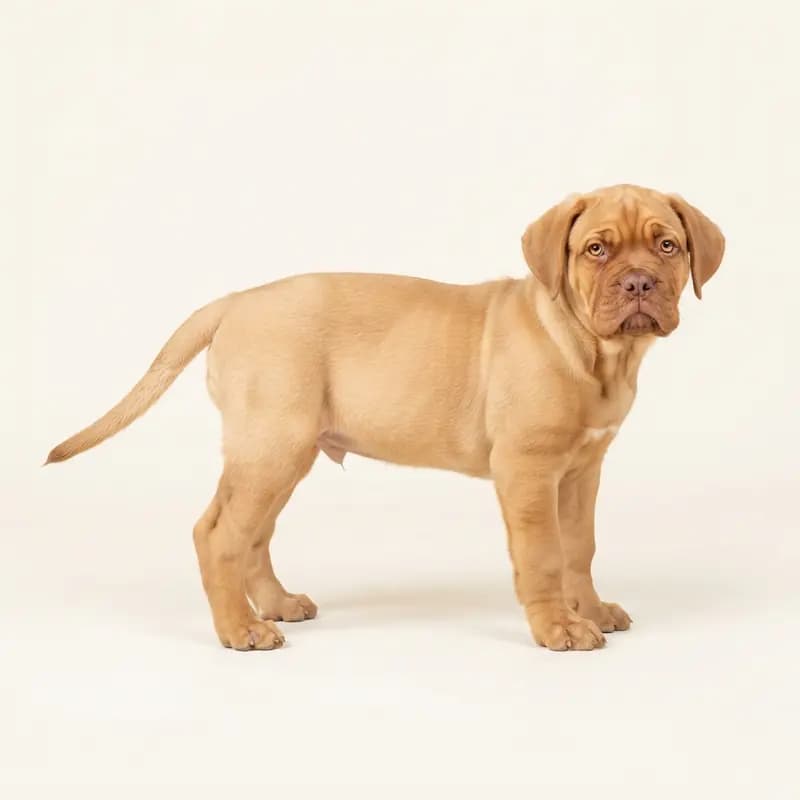 波尔多獒犬 Welpe in 浅黄褐色