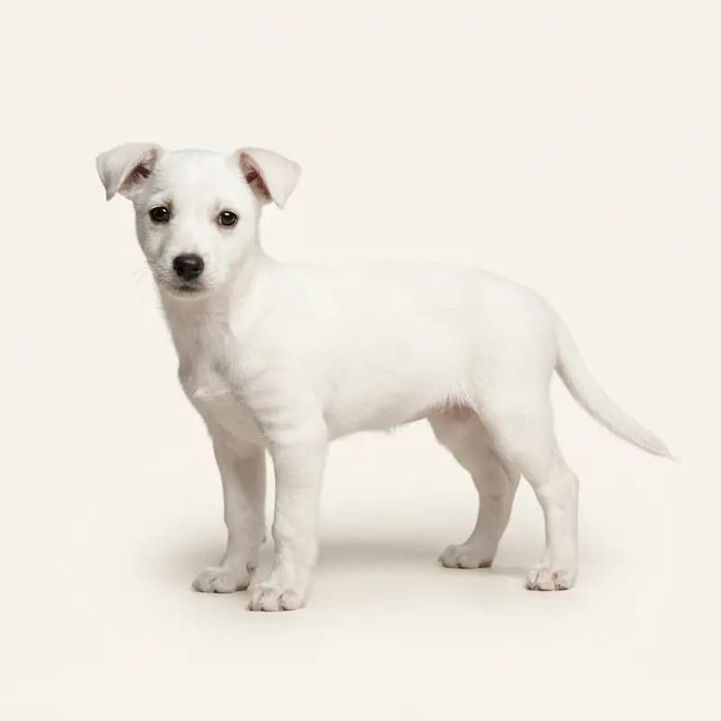 葡萄牙波登戈犬（小型短毛） Welpe in 白色