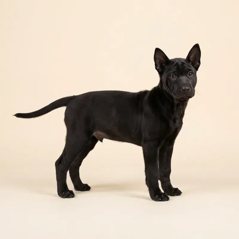 泰国脊背犬 Welpe in 黑色