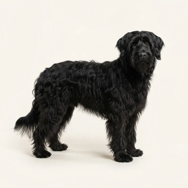 Volwassen Briard in Zwart