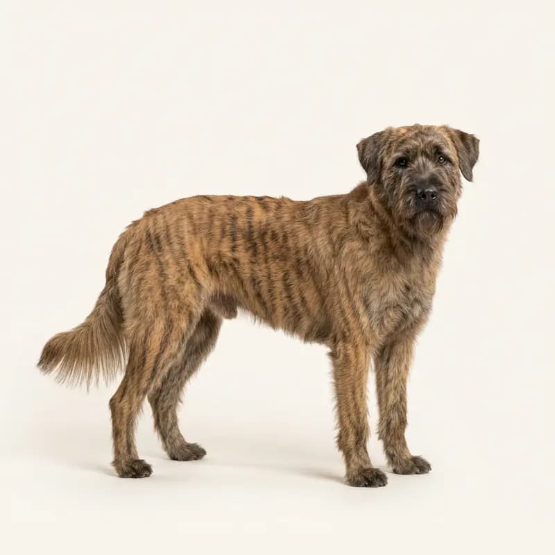 虎斑色的成年阿登牧羊犬