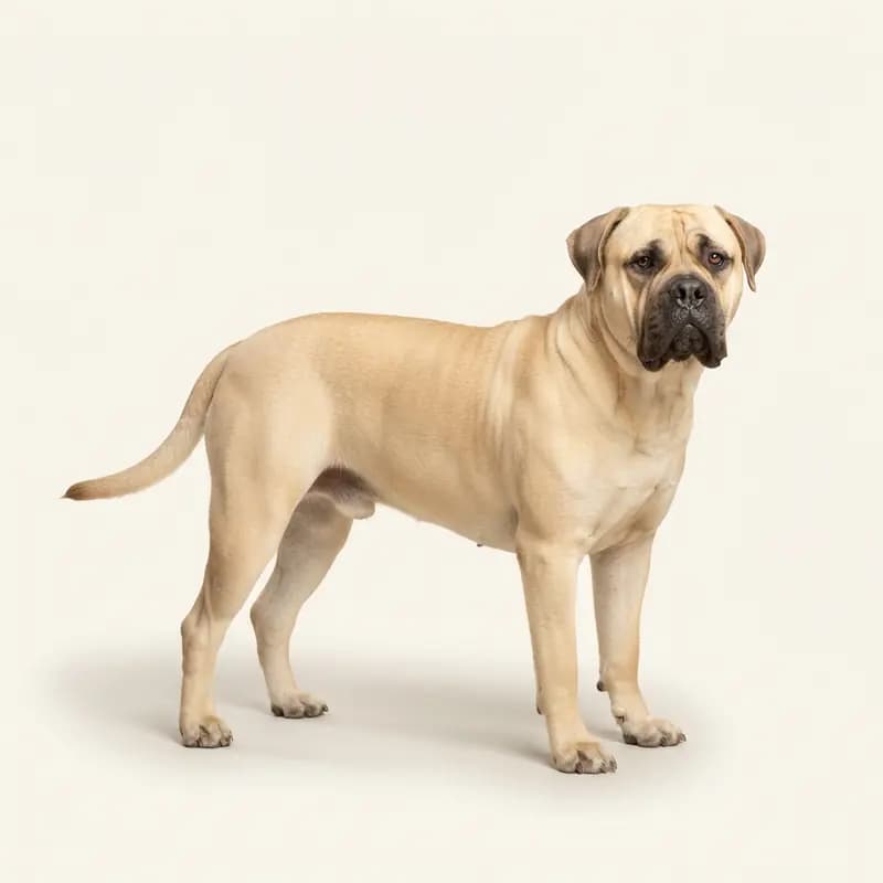 Adult Bullmastiff in Fawn