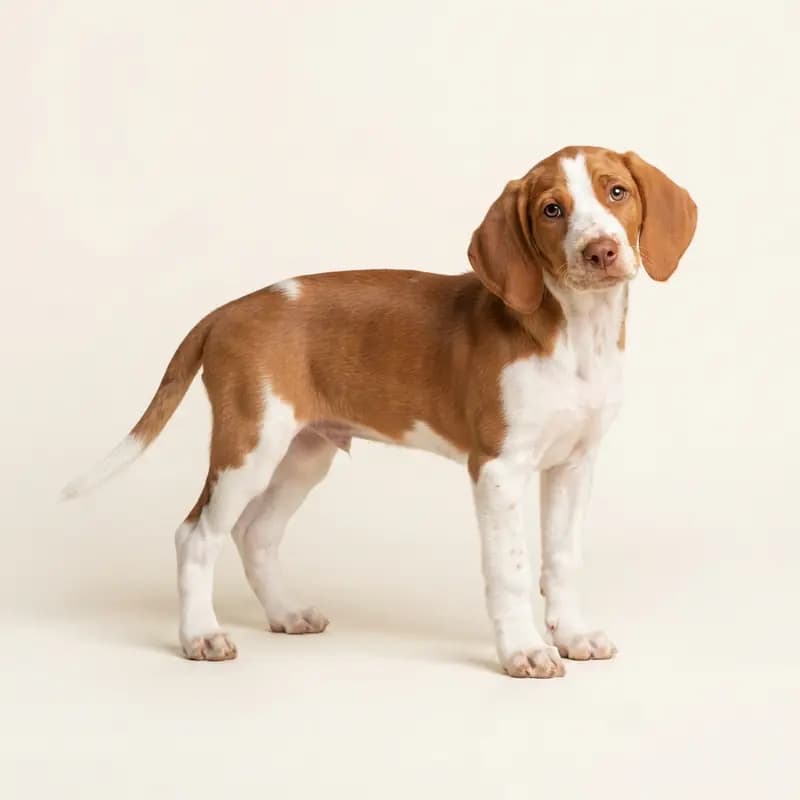 Chien courant d'Istrie à poil court Welpe in Rouge et blanc