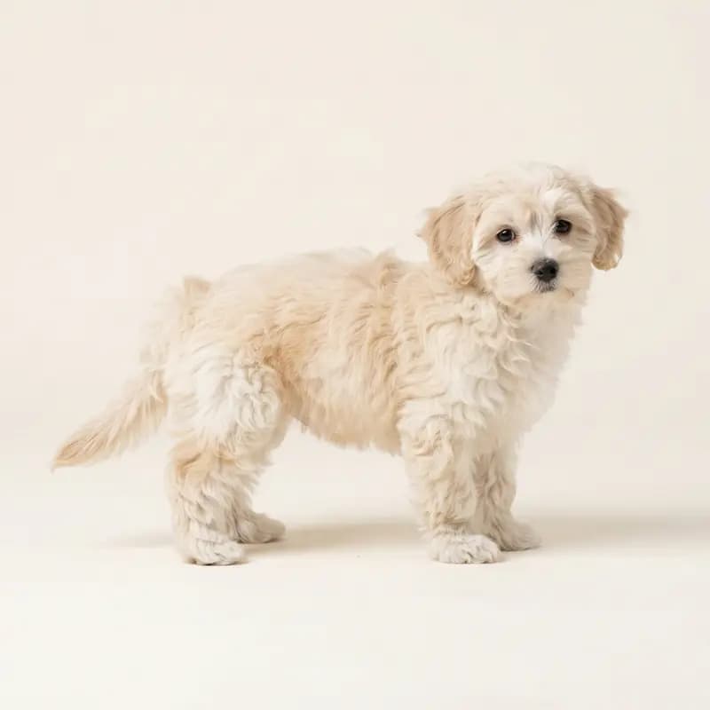 马耳他贵宾犬（马耳他犬 x 贵宾犬） Welpe in 奶油色