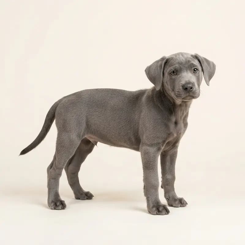卡塔豪拉豹犬 Welpe in 灰色
