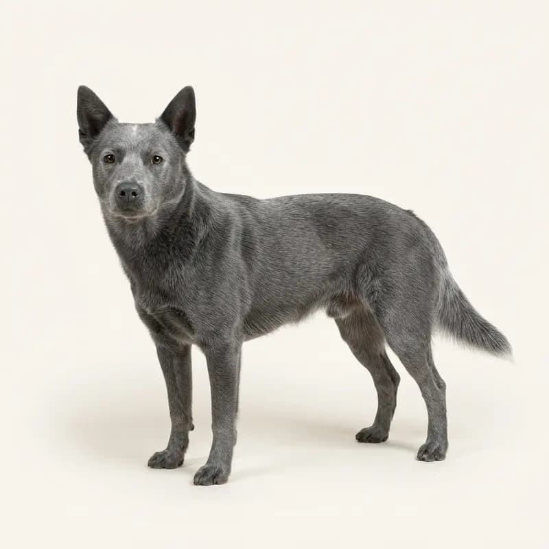 蓝色的成年澳大利亚牧牛犬