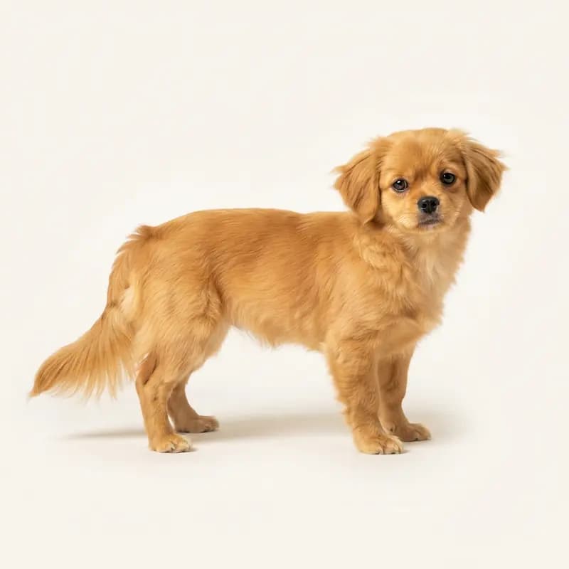 西藏猎犬 Welpe in 金色