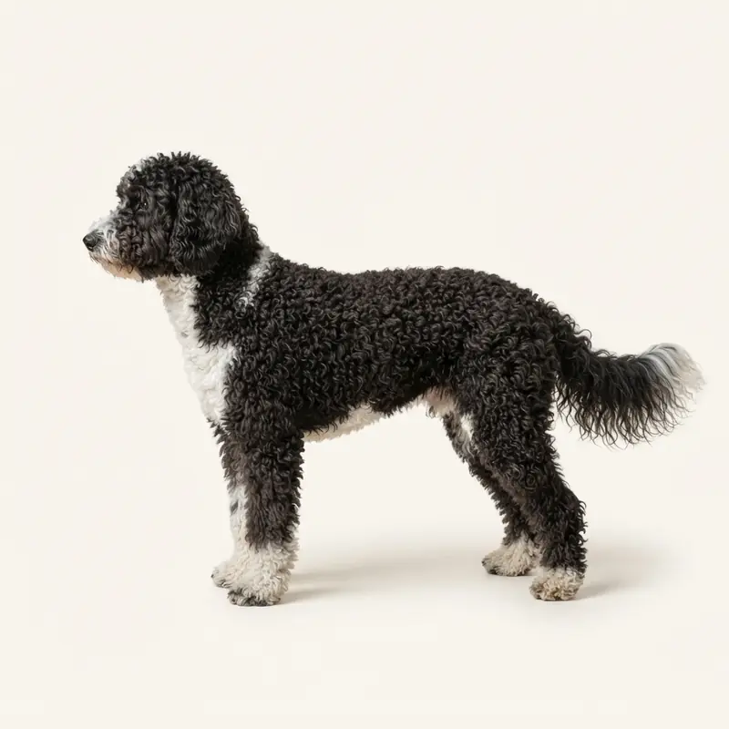卷毛毛型的Sheepadoodle