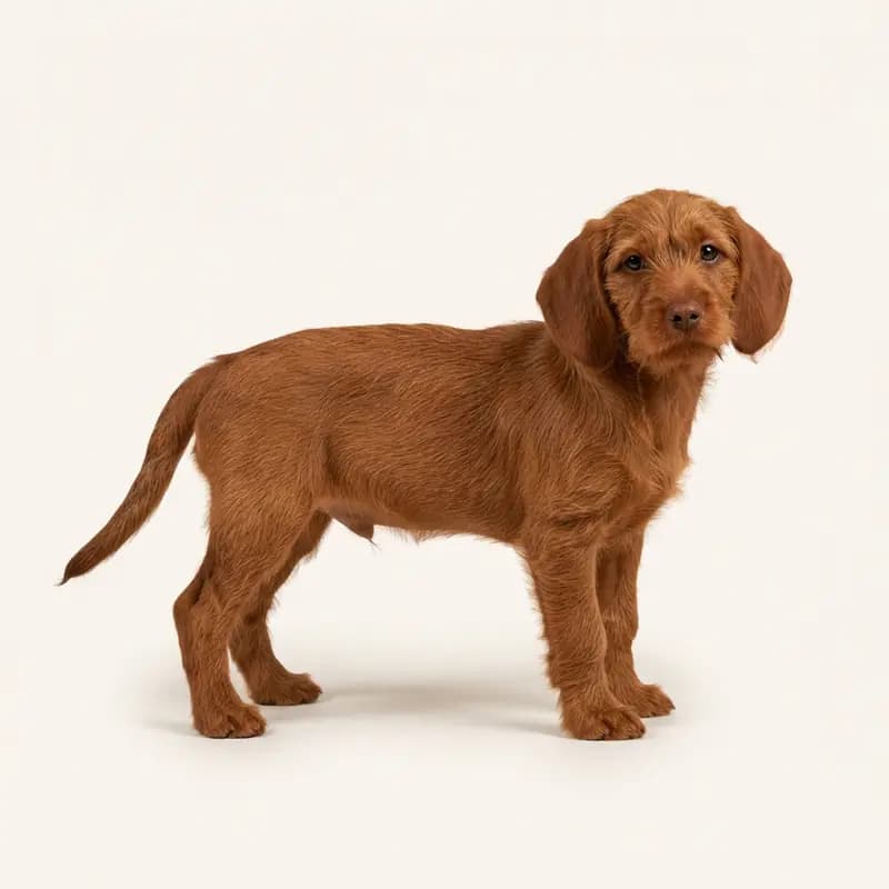 Basset fauve de Bretagne Welpe in Rouge