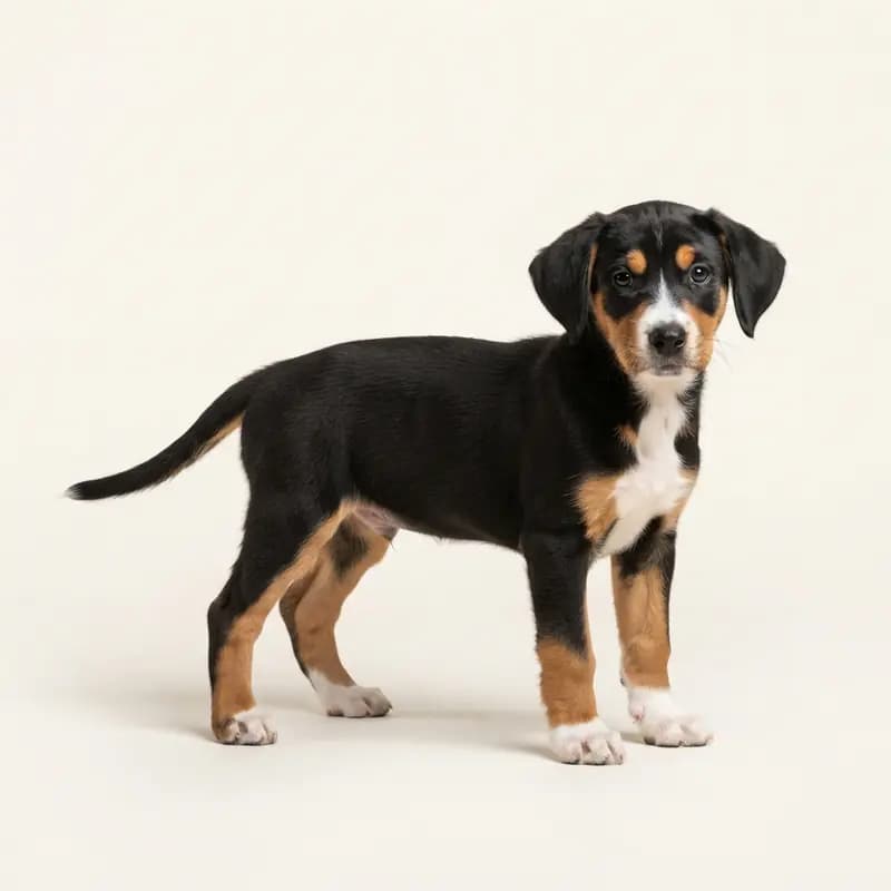 爱沙尼亚猎犬 Welpe in 三色