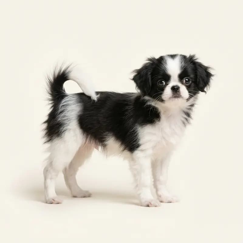 Japanese Chin Welpe in Sort-hvid