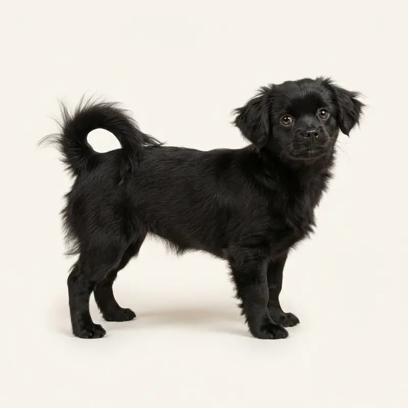 西藏猎犬 Welpe in 黑色