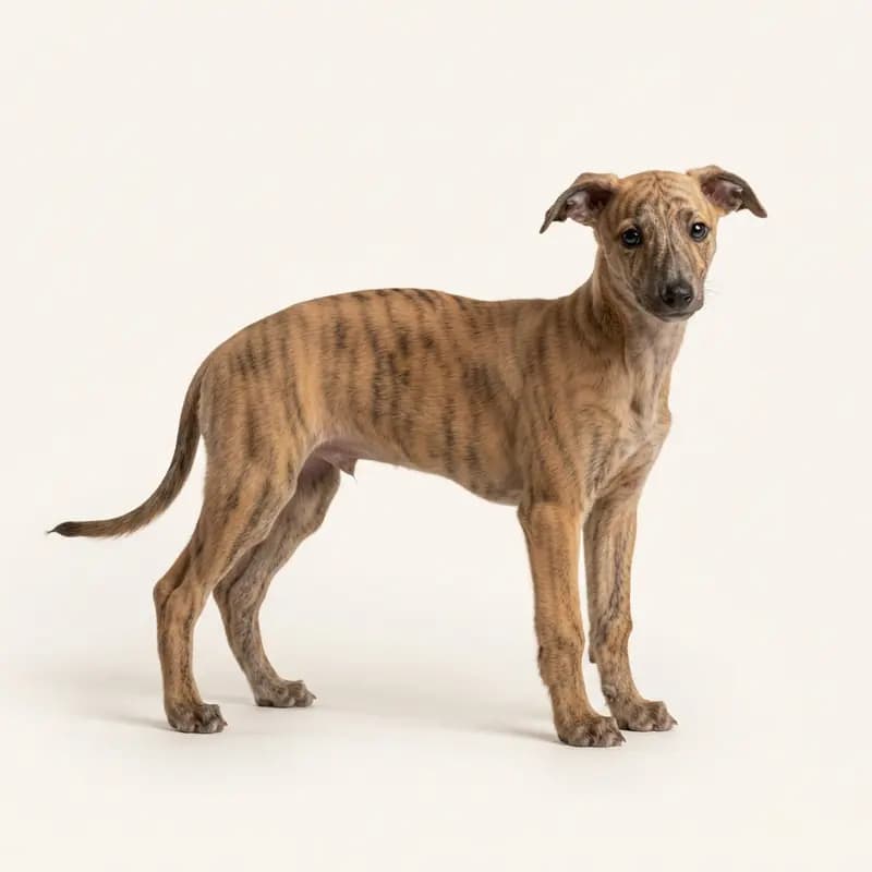 惠比特犬 Welpe in 虎斑色