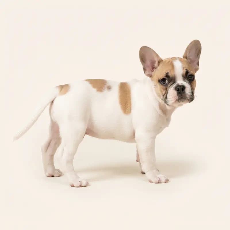 Französische Bulldogge Welpe in Gescheckt