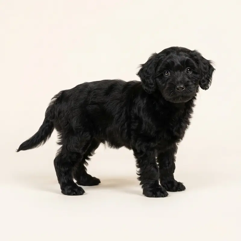 Havapoo puppy in 黑色