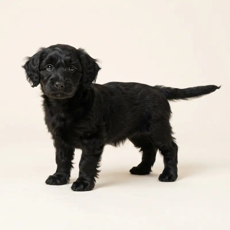 Corgipoo puppy in 黑色
