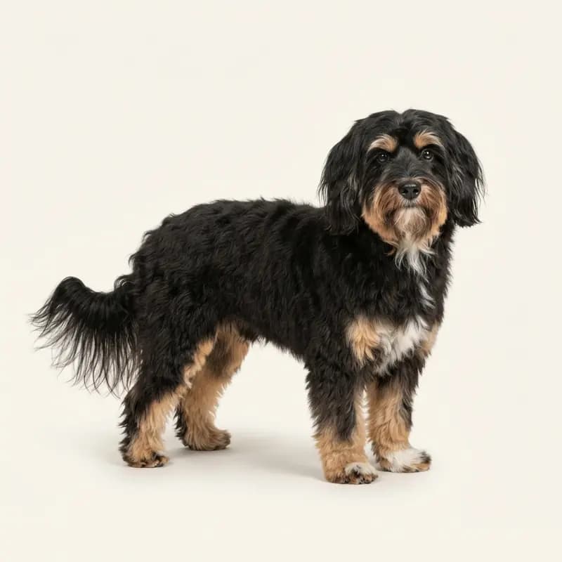 Terrier tibetano adulto en Tricolor