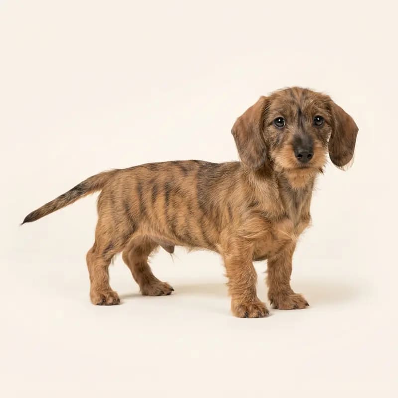 腊肠犬（刚毛） Welpe in 虎斑色