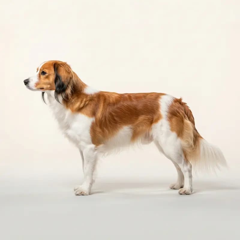 中长毛毛型的荷兰库伊克雄杰犬