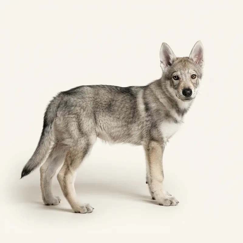 捷克狼犬 Welpe in 狼灰色