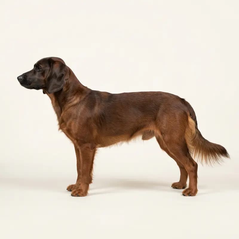 中长毛毛型的巴伐利亚山地猎犬