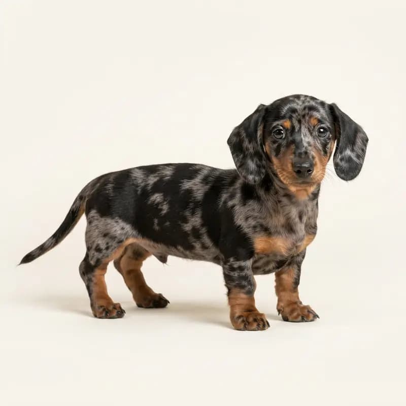 腊肠犬（短毛） Welpe in 大理石色（Merle）