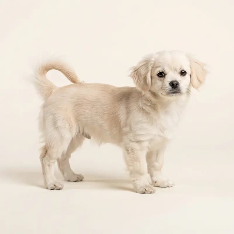 西藏猎犬 Welpe in 奶油色