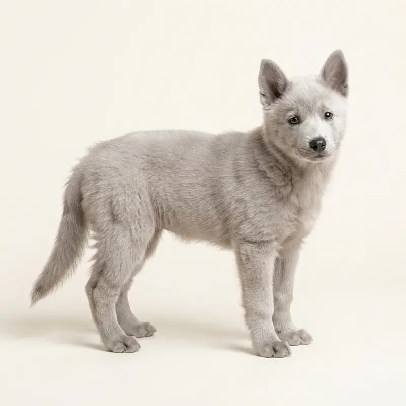 加拿大爱斯基摩犬 Welpe in 银色