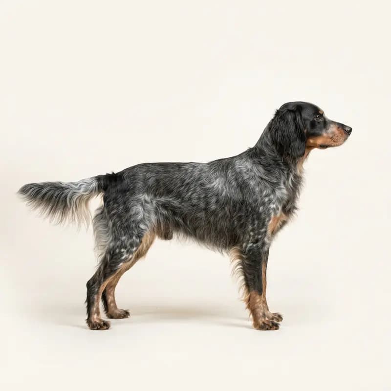 Spaniel azul de Picardía con Pelo semilargo