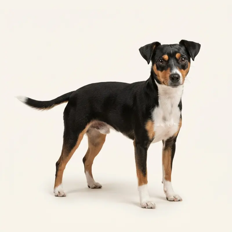 Rat Terrier adulto in Tricolore