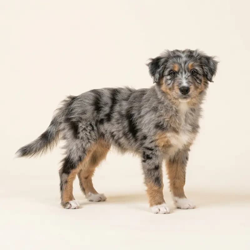 Berger des Pyrenees Welpe in Blue Merle