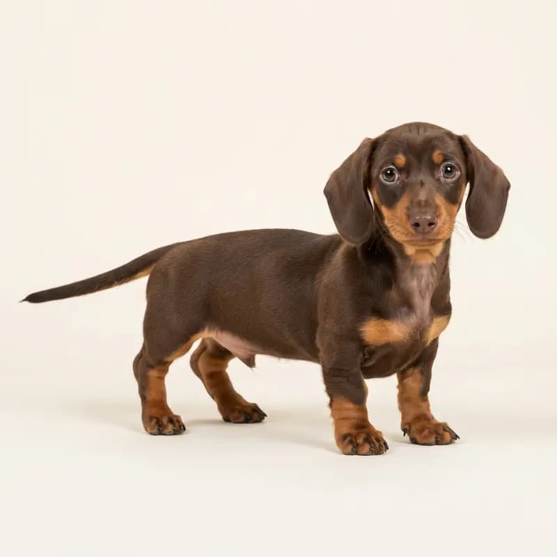 腊肠犬（短毛） Welpe in 棕褐双色