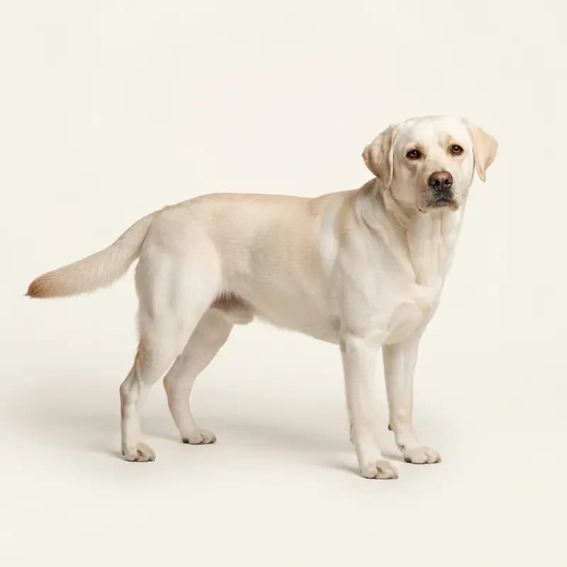 奶油色的成年拉布拉多猎犬