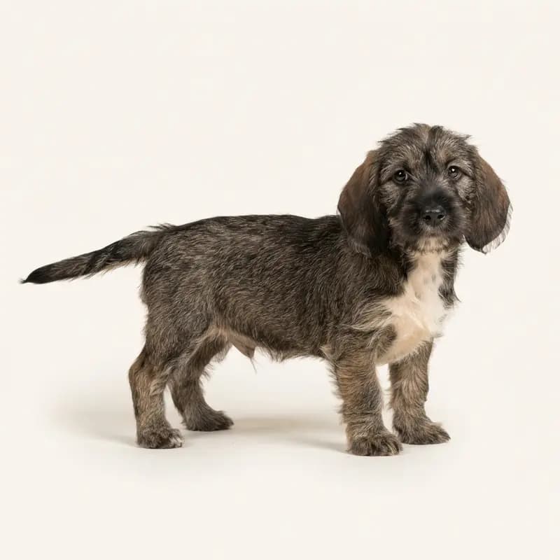 Pequeño Basset Grifón Vendeano Welpe in Jabalí