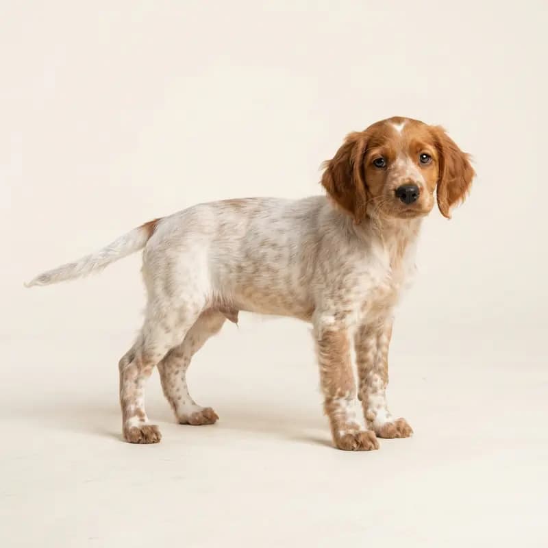 法国猎鹬犬 Welpe in 沙毛色