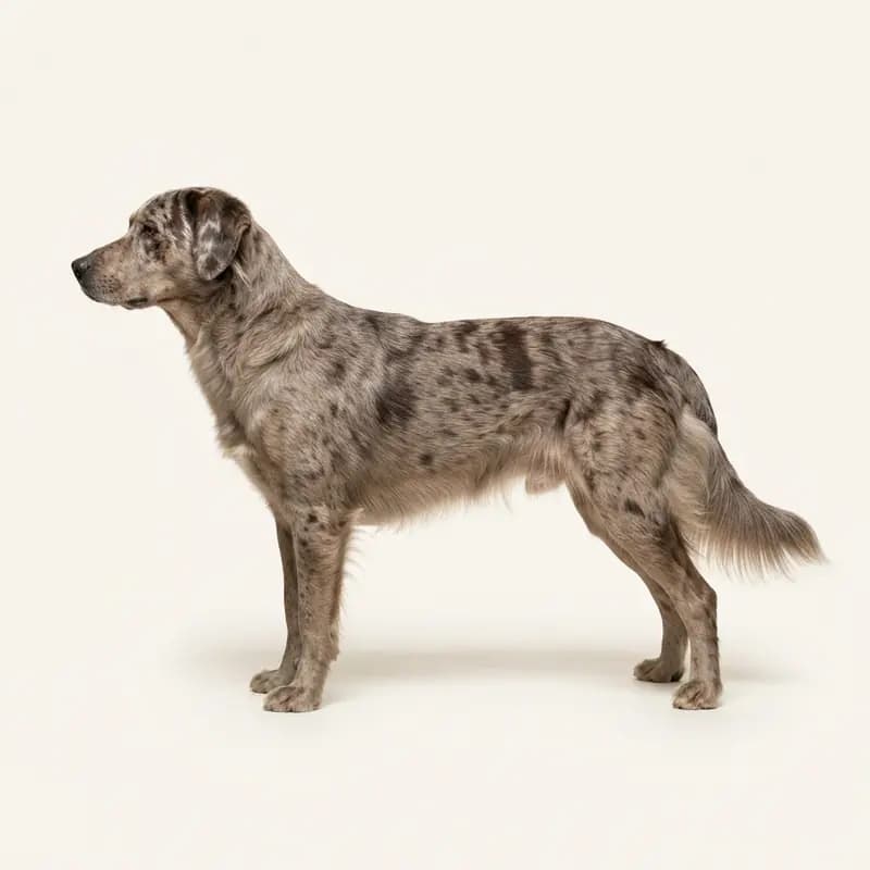 中长毛毛型的卡塔豪拉豹犬