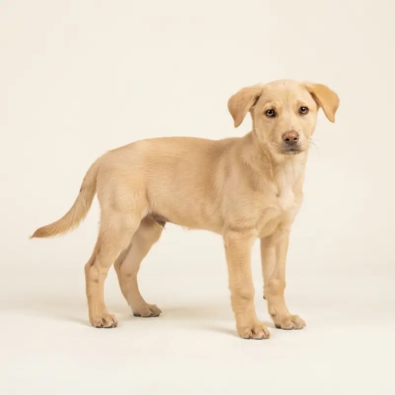 卡罗莱纳犬 Welpe in 浅黄褐色