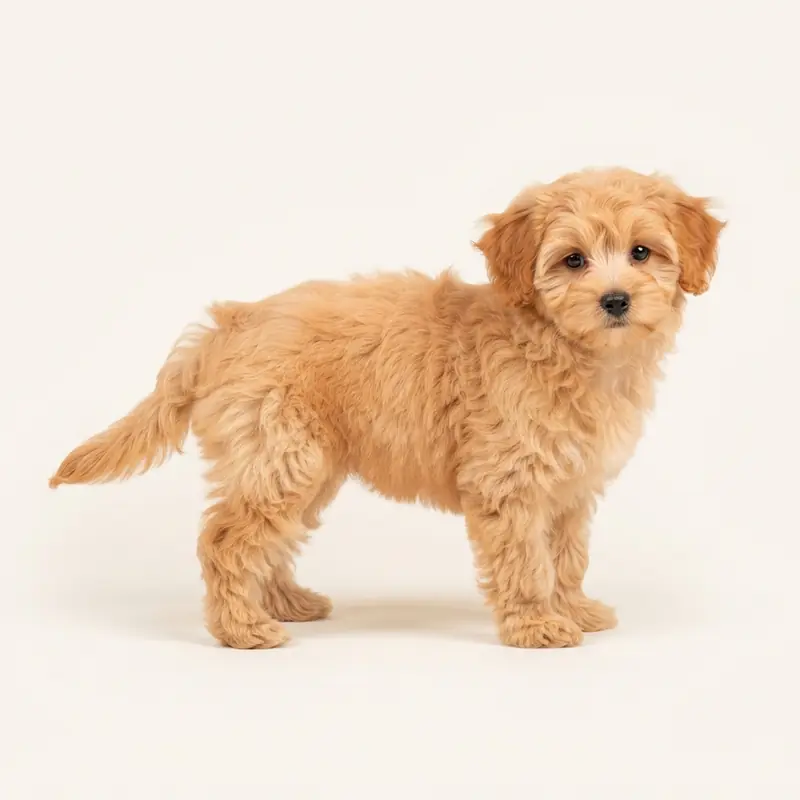 Pomapoo puppy in 杏色