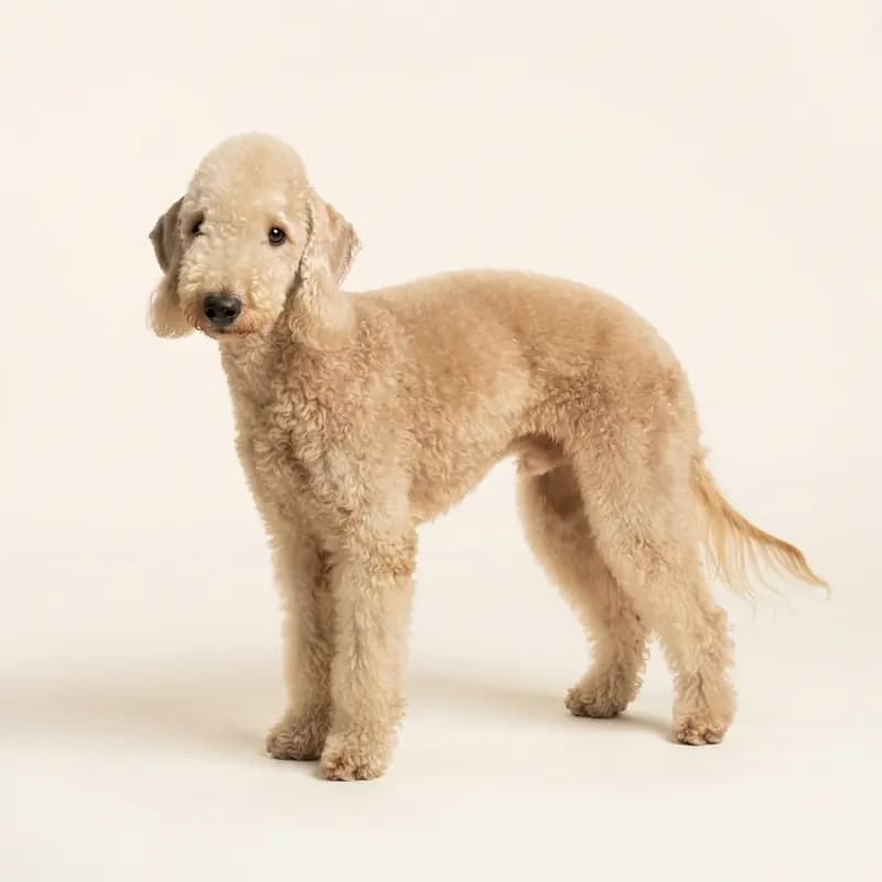 Adult Bedlington Terrier in Fawn