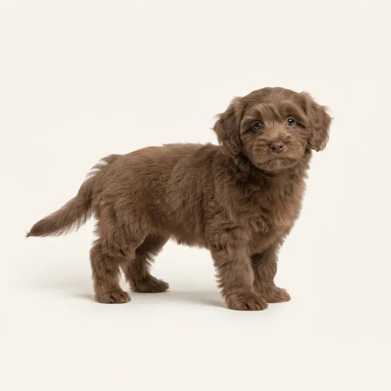 Bichon Havanais Welpe in Brun