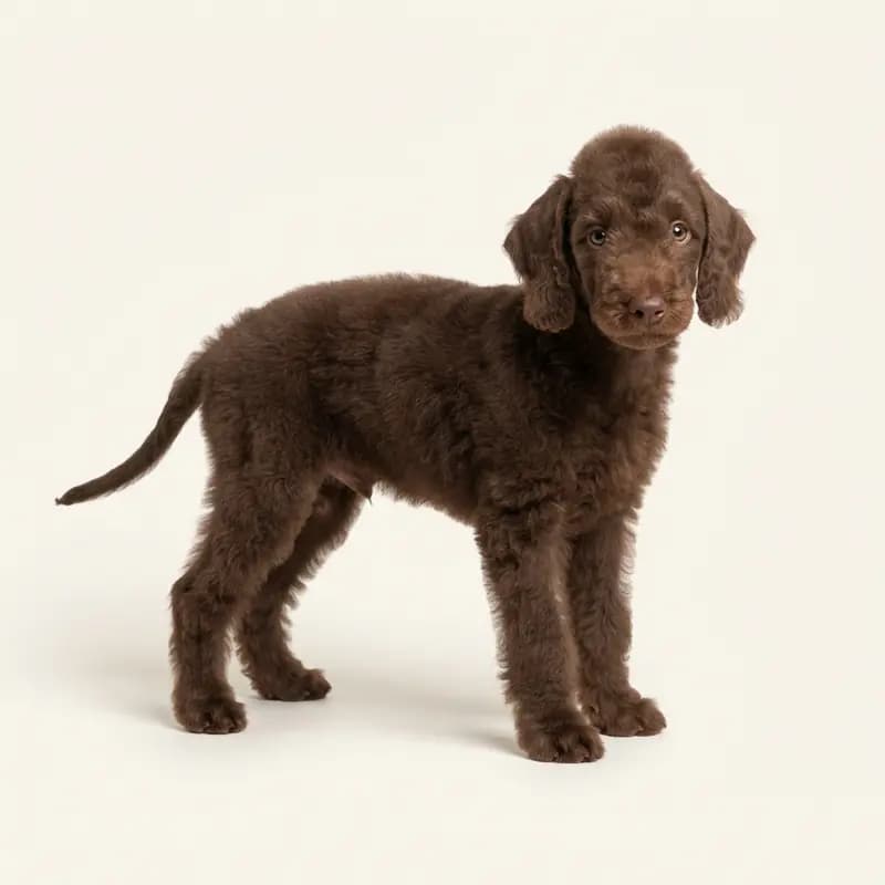 Bedlington Terrier puppy in Liver