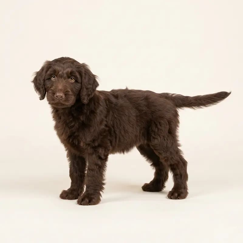 Australian Labradoodle puppy in Chocolate