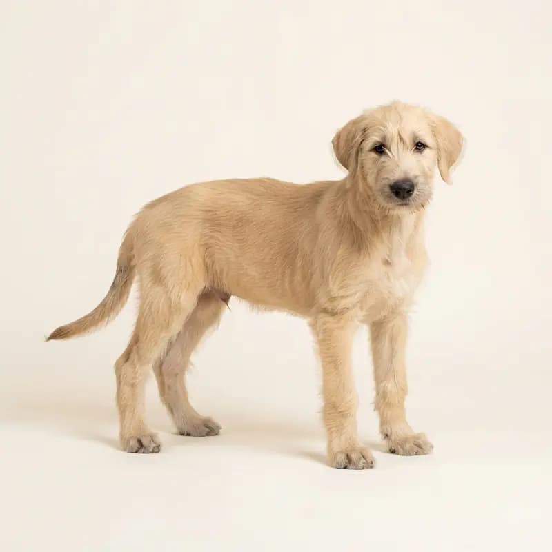 爱尔兰猎狼犬 Welpe in 浅黄褐色