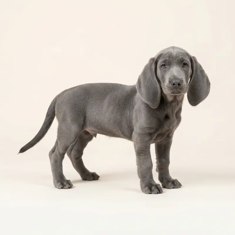 Basset bleu de Gascogne Welpe in Blå