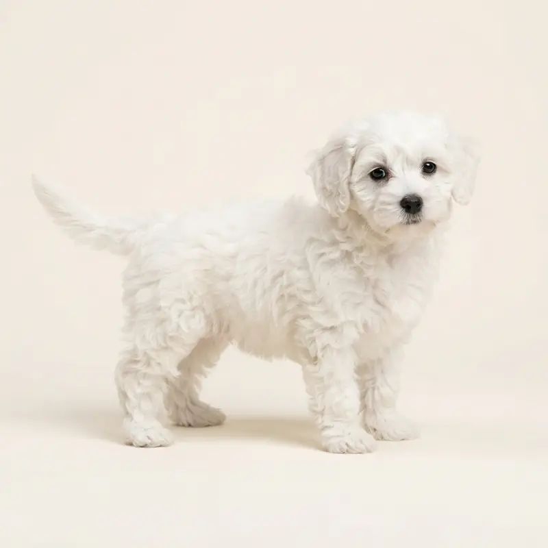 Havapoo puppy in 白色