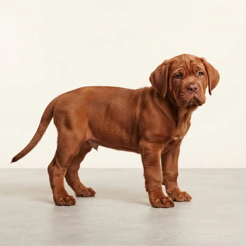那不勒斯獒犬 Welpe in 红色