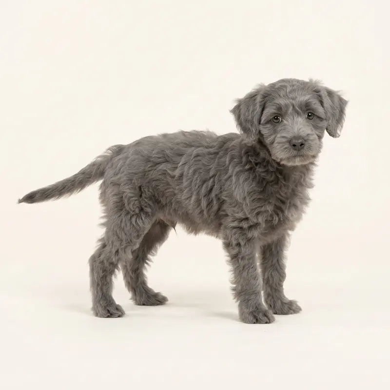 Jackapoo puppy in 灰色