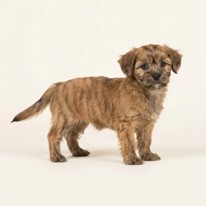 Shorkie puppy in 虎斑色
