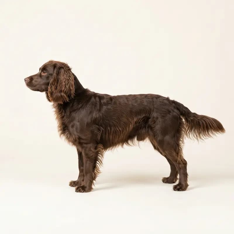 中长毛毛型的博伊金猎犬